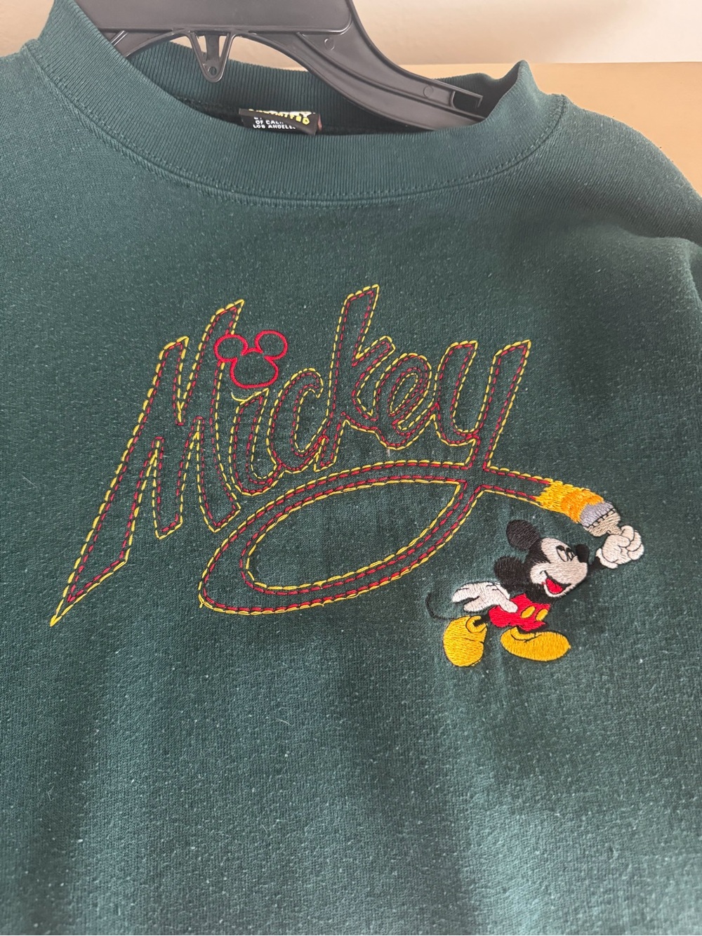 Disney Green Mickey Sweatshirt